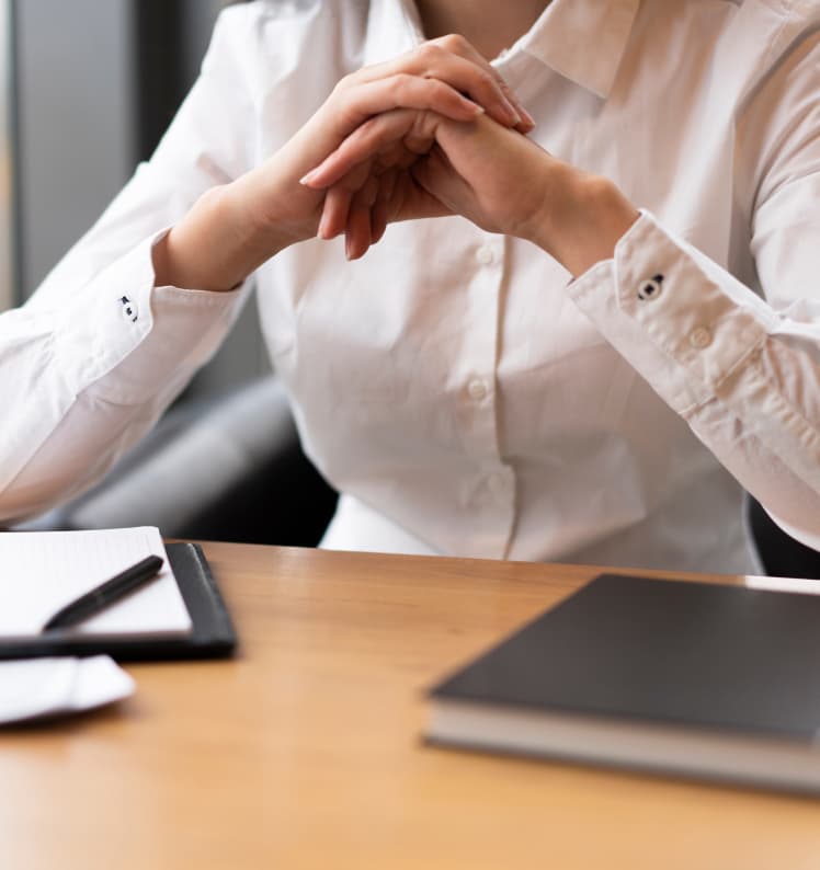 Person at office desk